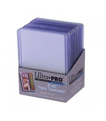 Fundas Standard Toploader Thick Clear (25 unidades) Ultra Pro.