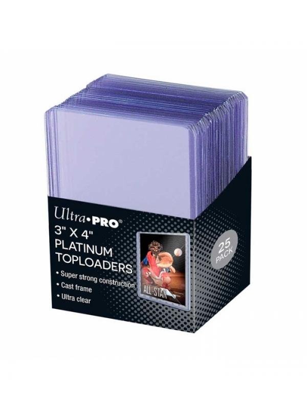 Fundas Standard Ultra Clear Platinum Toploader (25 Unidades) - Ultra Pro