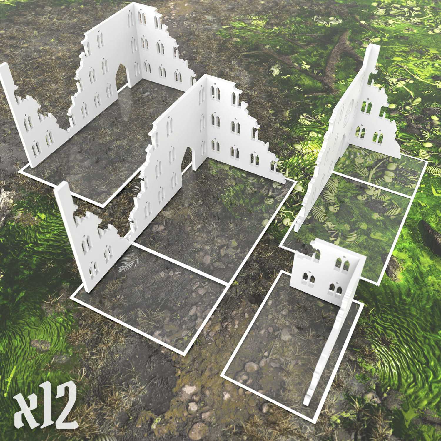 Glasspack Footprints Básicos 10 edición Wh40k compatibles