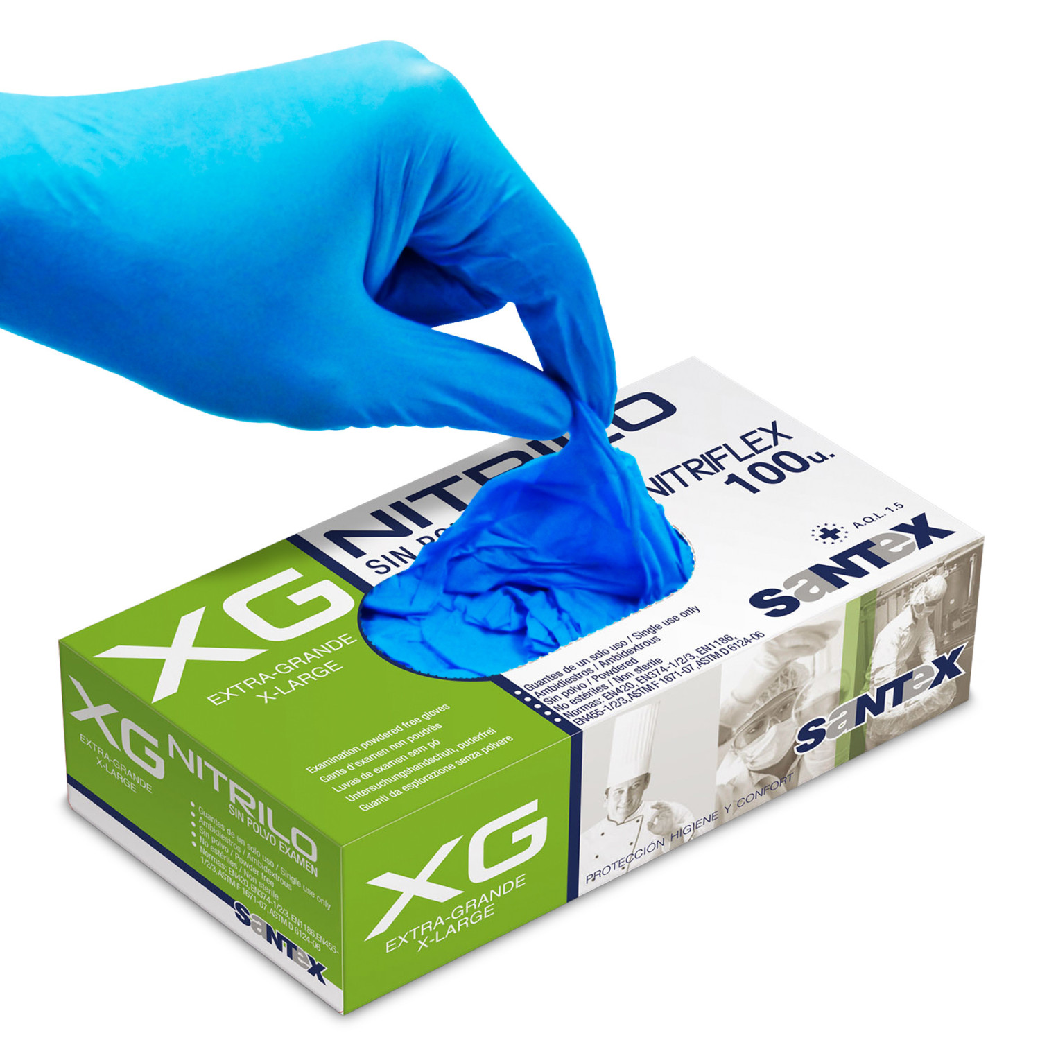 Guantes de Nitrilo - Extra Grande