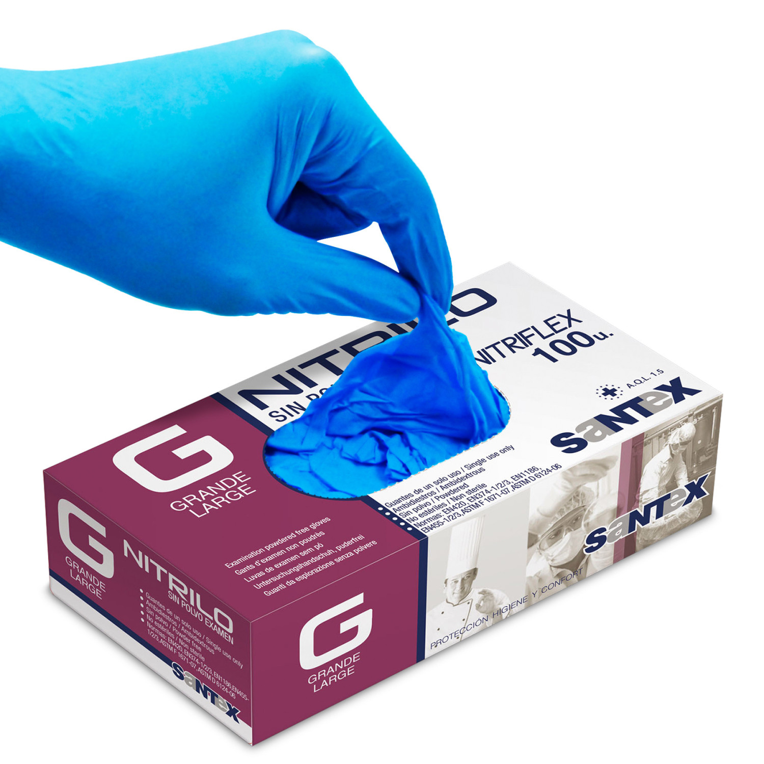 Guantes de Nitrilo - Grande