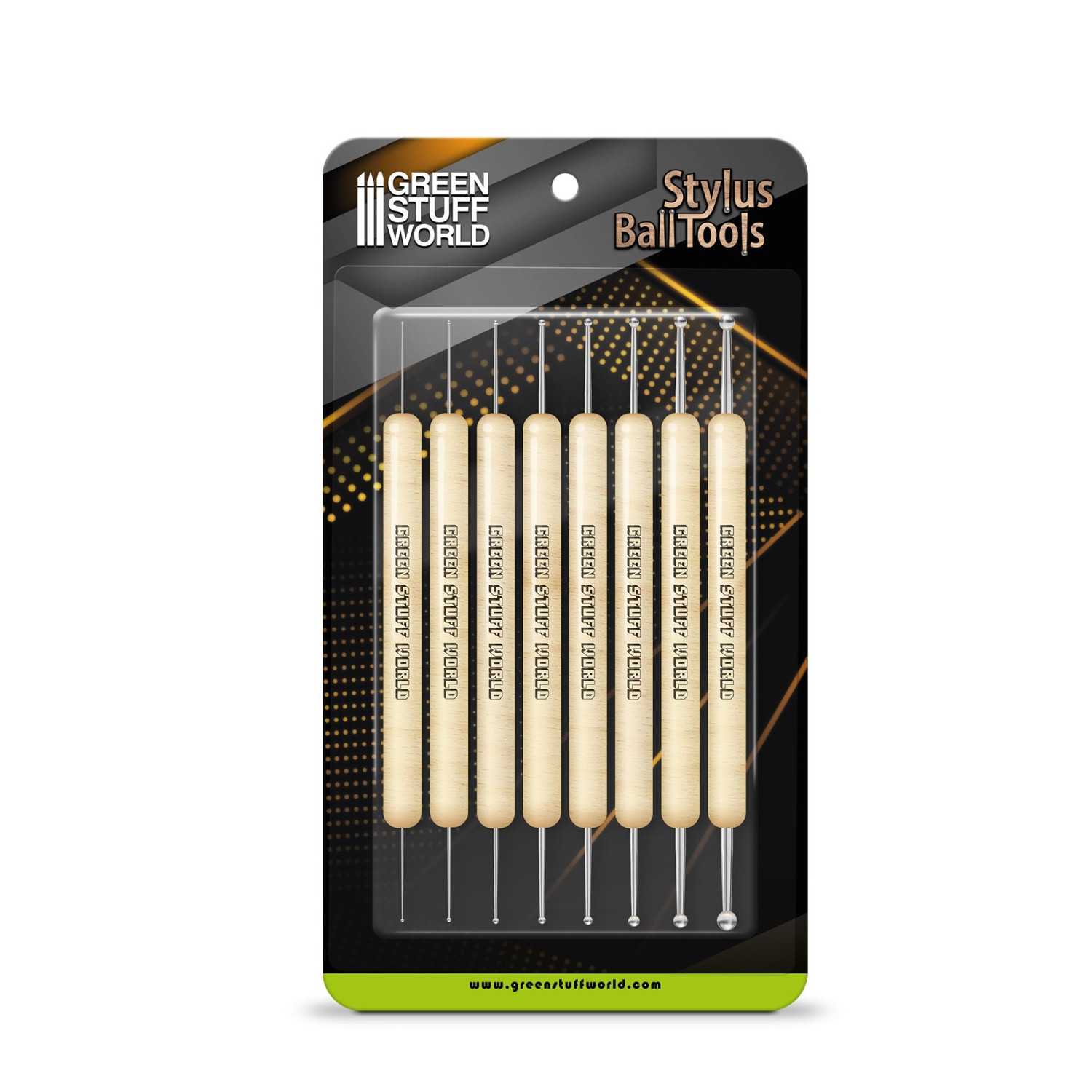 Set 8x Herramientas STYLUS Burnishers