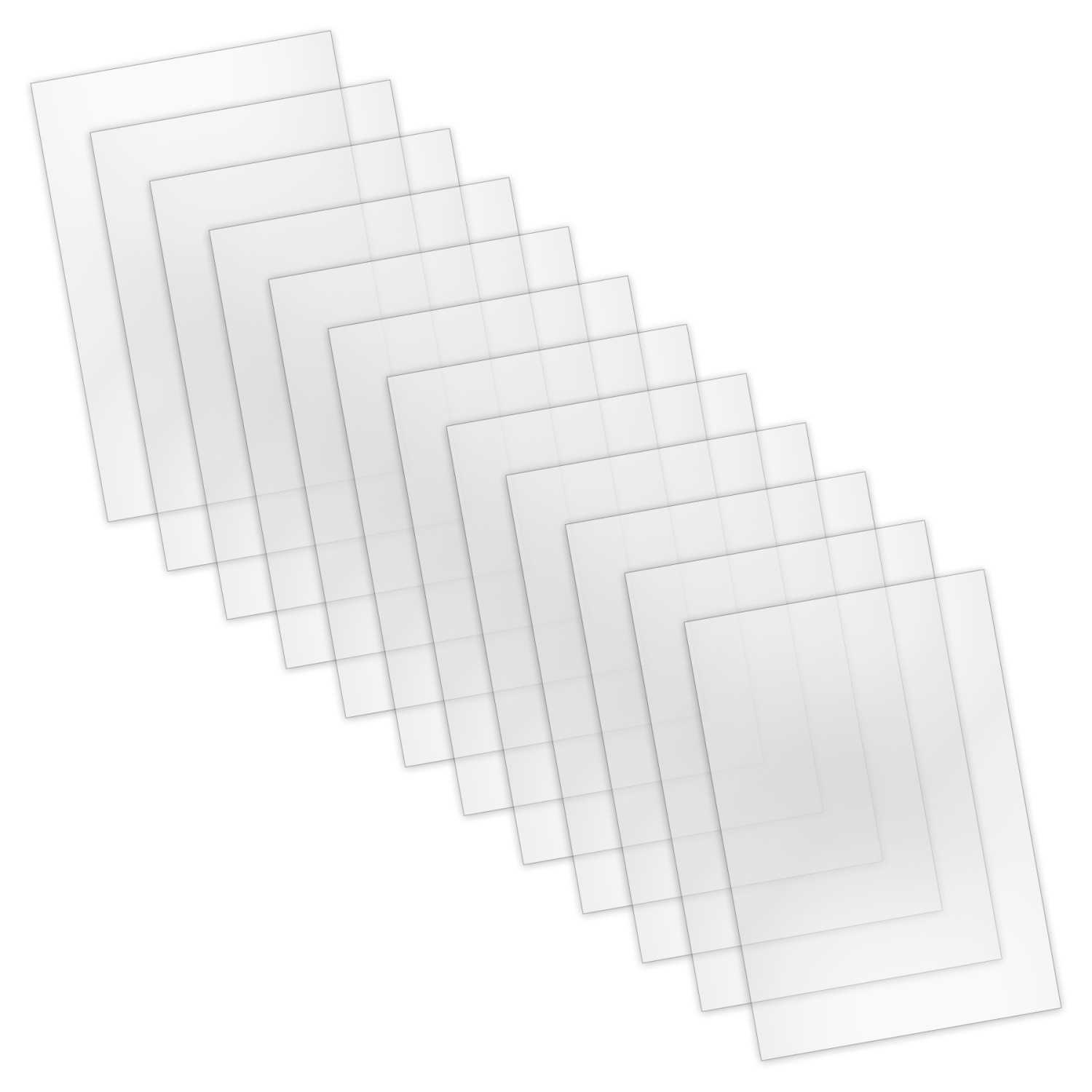 Hojas de Plantilla de Mylar Pequeñas x12