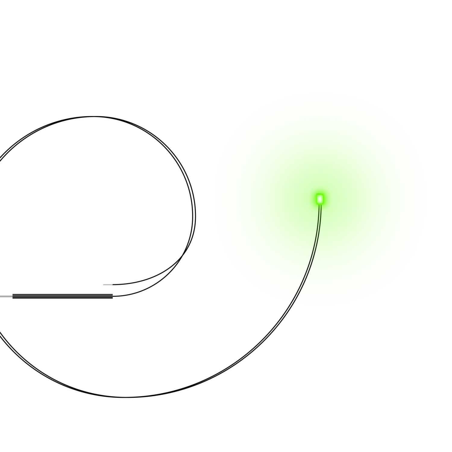 Luces LED VERDES - 1mm