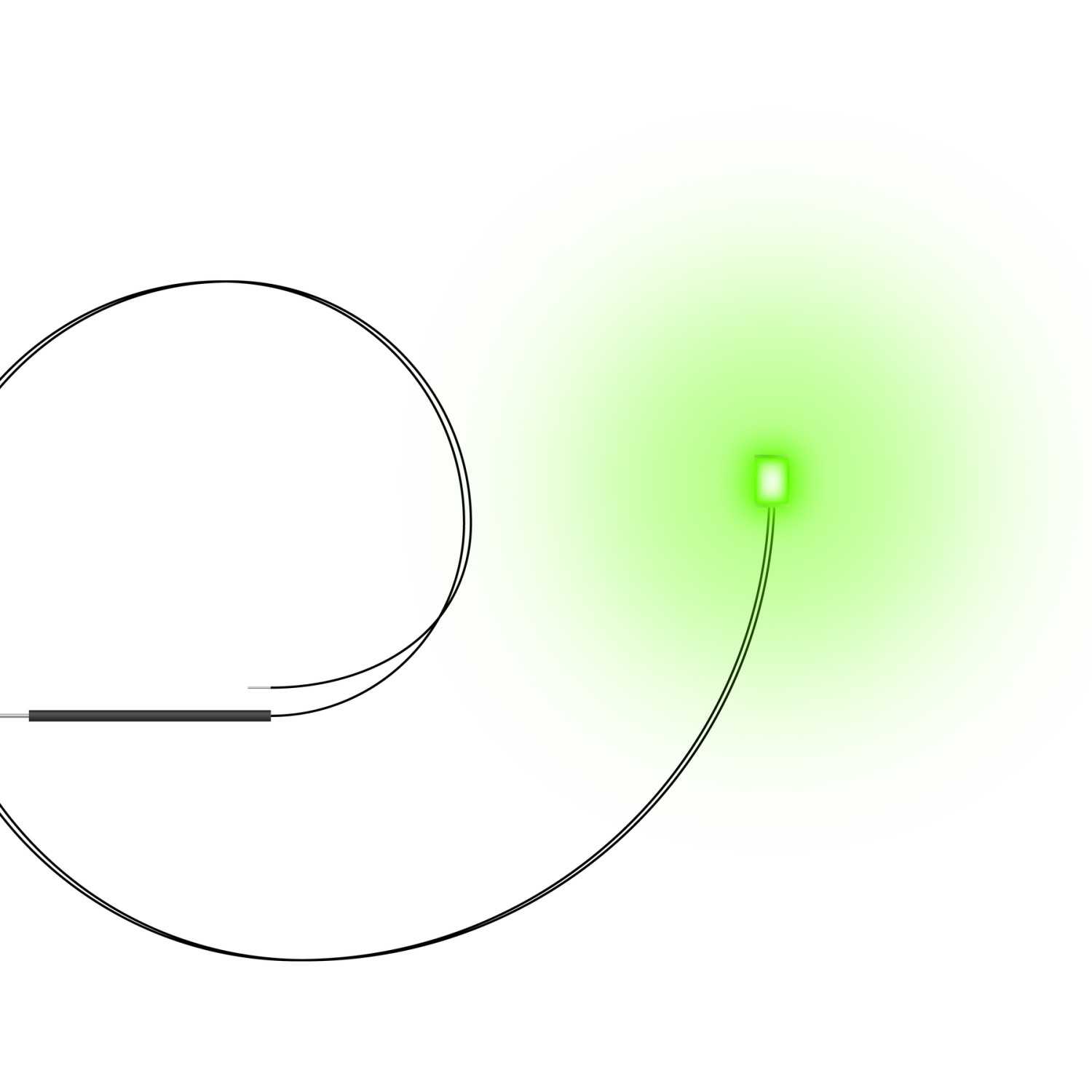 Luces LED VERDES - 2mm