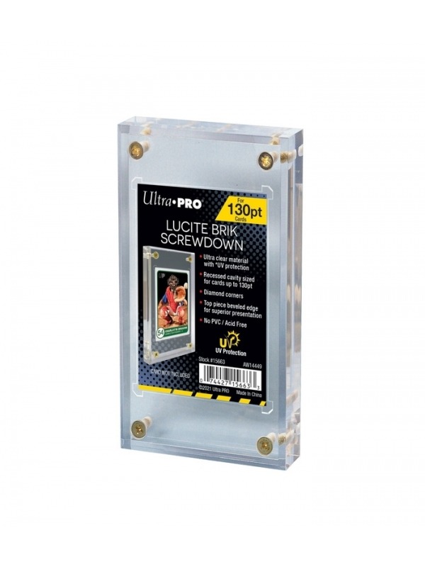 Lucite Card Display - 130pt Lucite Brick
