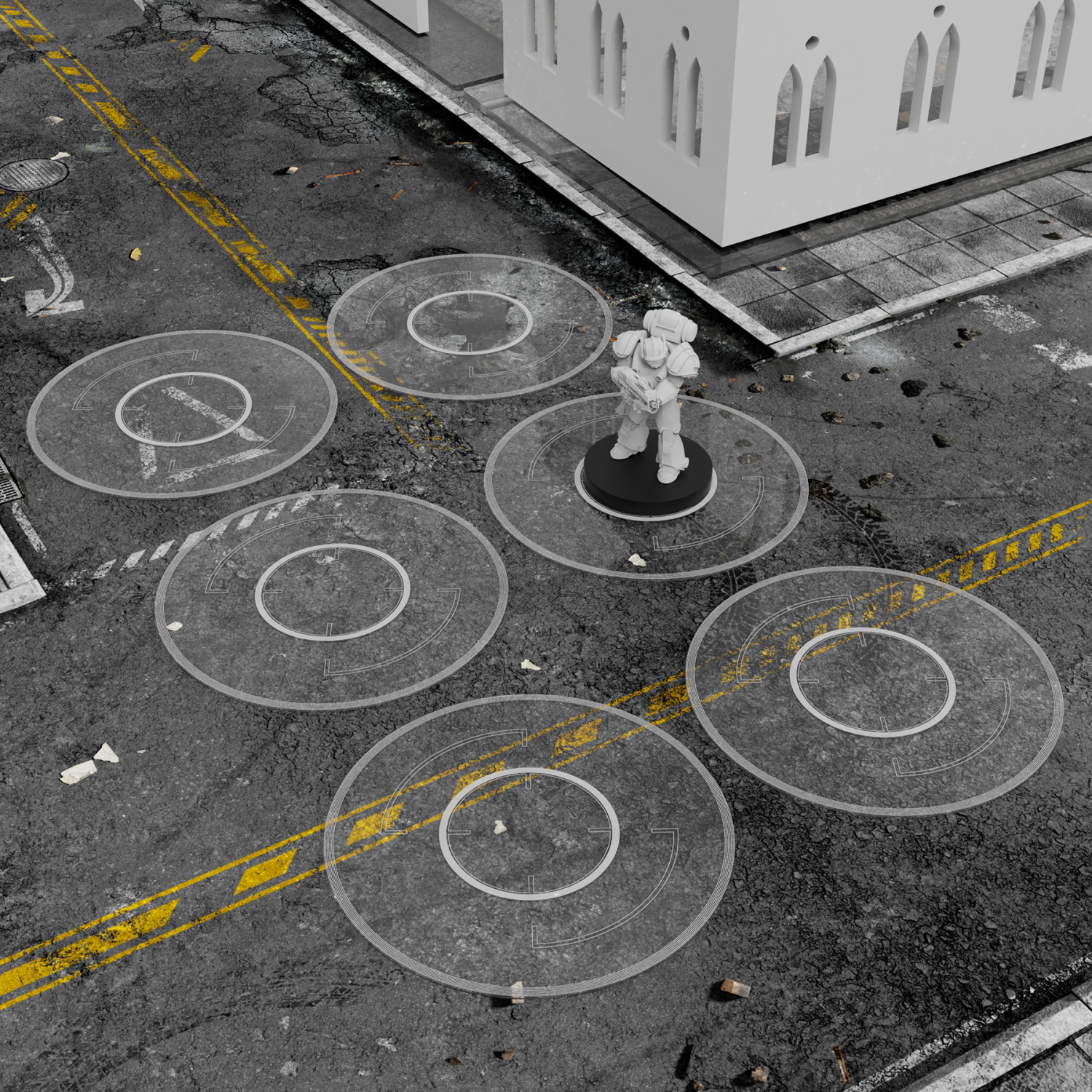 Marcadores de Objetivos Kill Team Básicos compatibles transparentes
