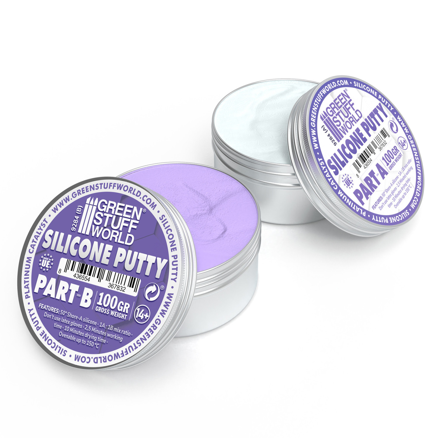 Masilla de Silicona Violeta 200gr