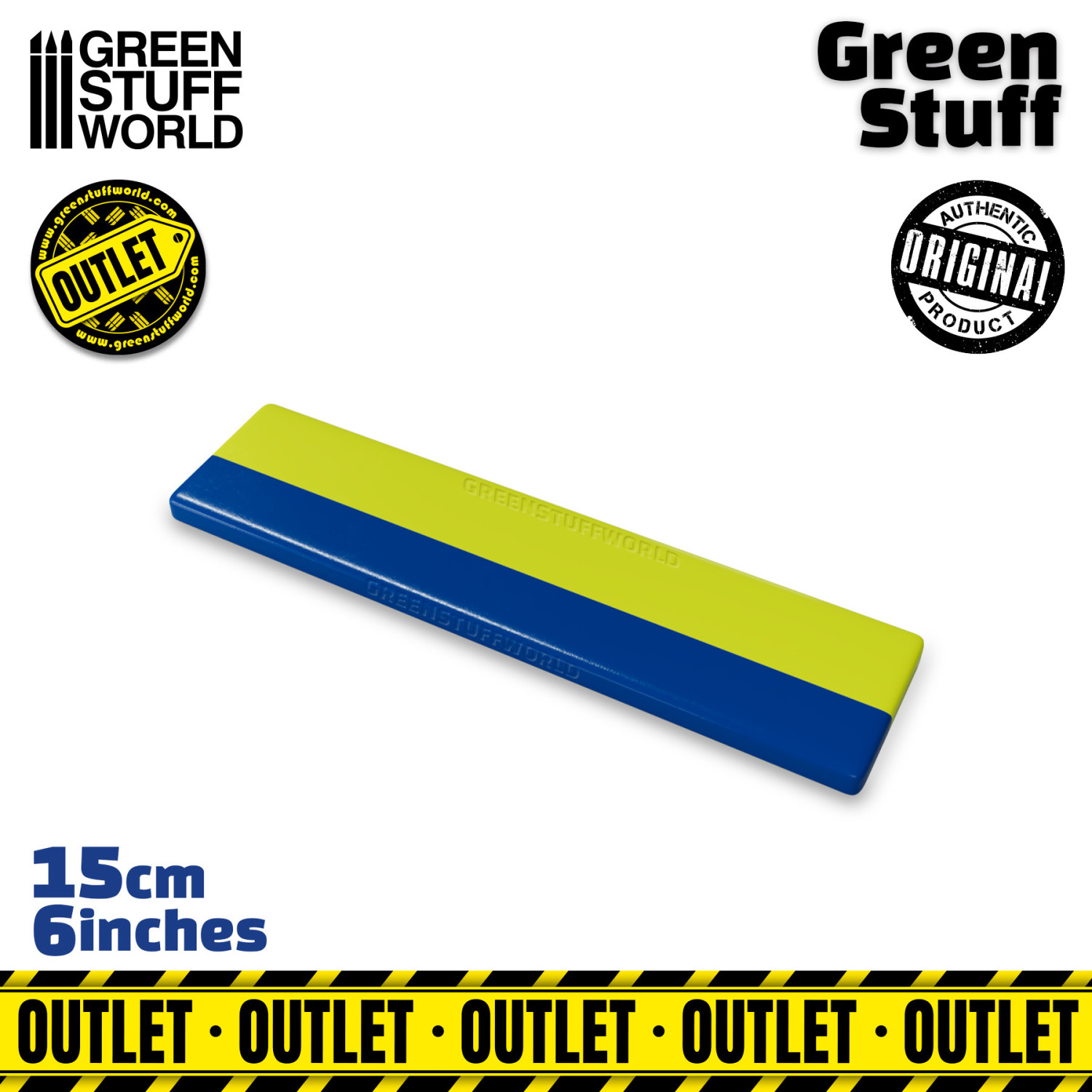 Masilla verde en Rollo 15 cm – OUTLET