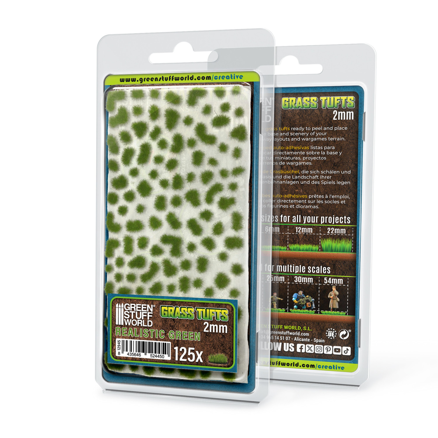 Matas Cesped - Tufts - 2 mm - Verde Realista