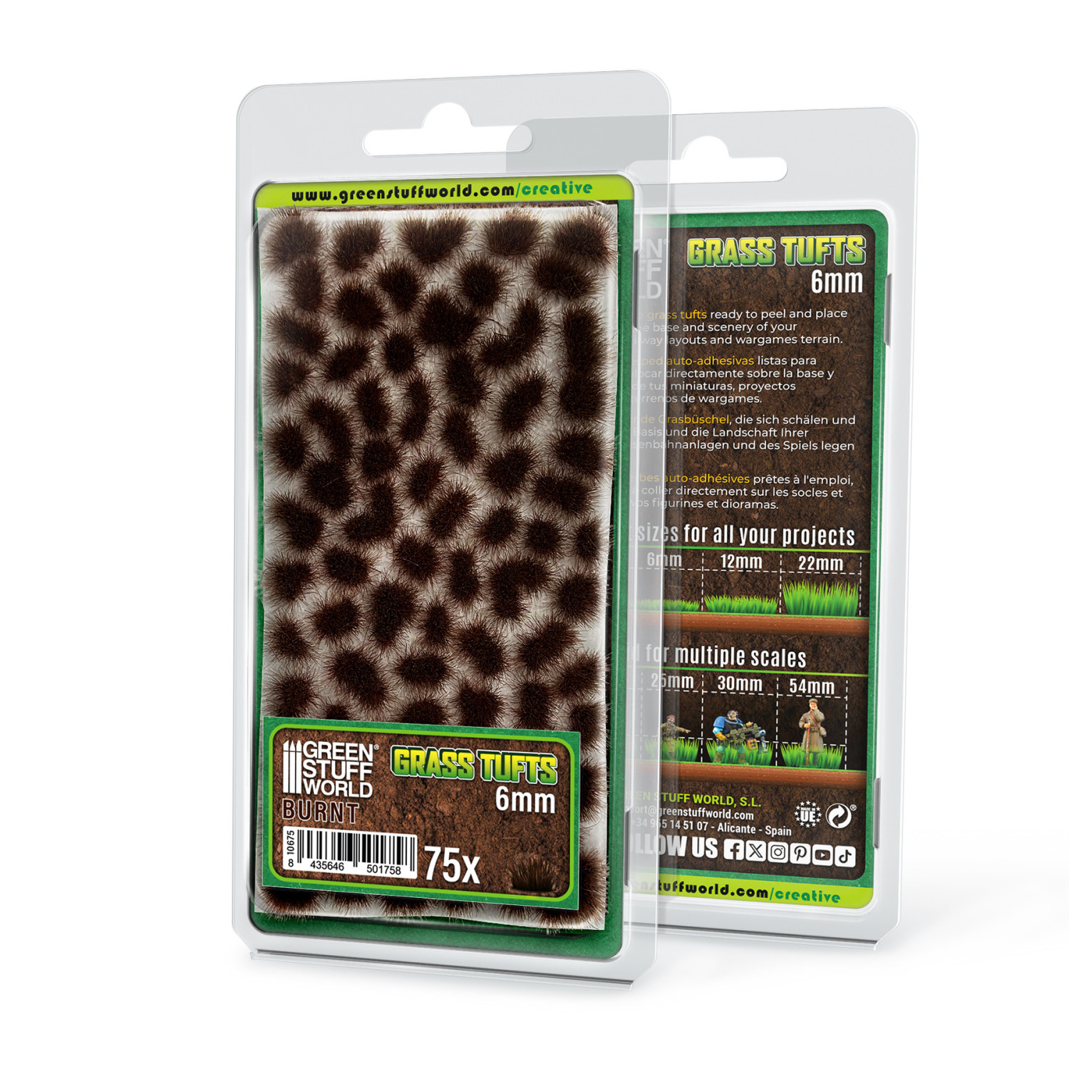 Matas Cesped - Tufts - 6 mm - Marron Quemado