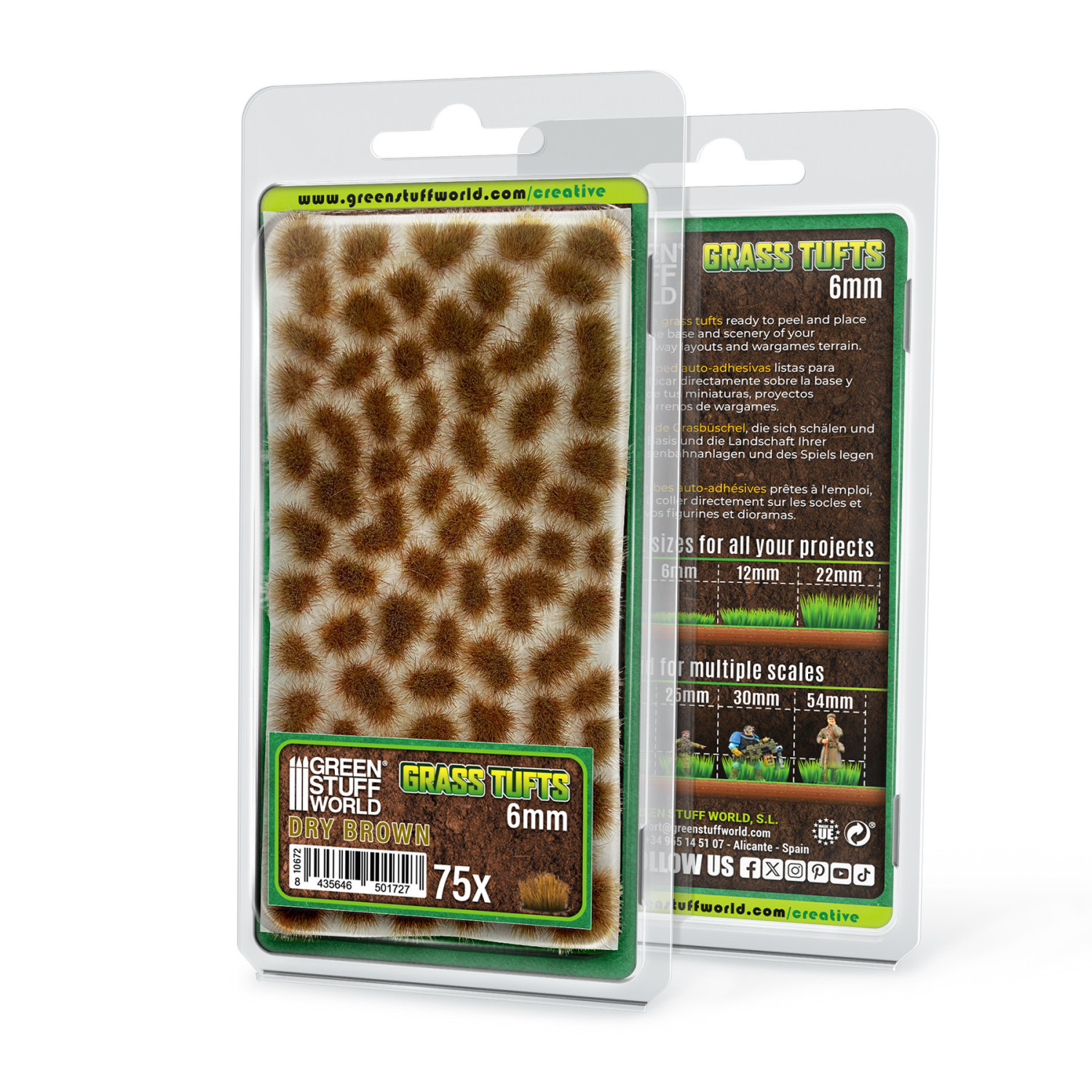Matas Cesped - Tufts - 6 mm - Marron Seco