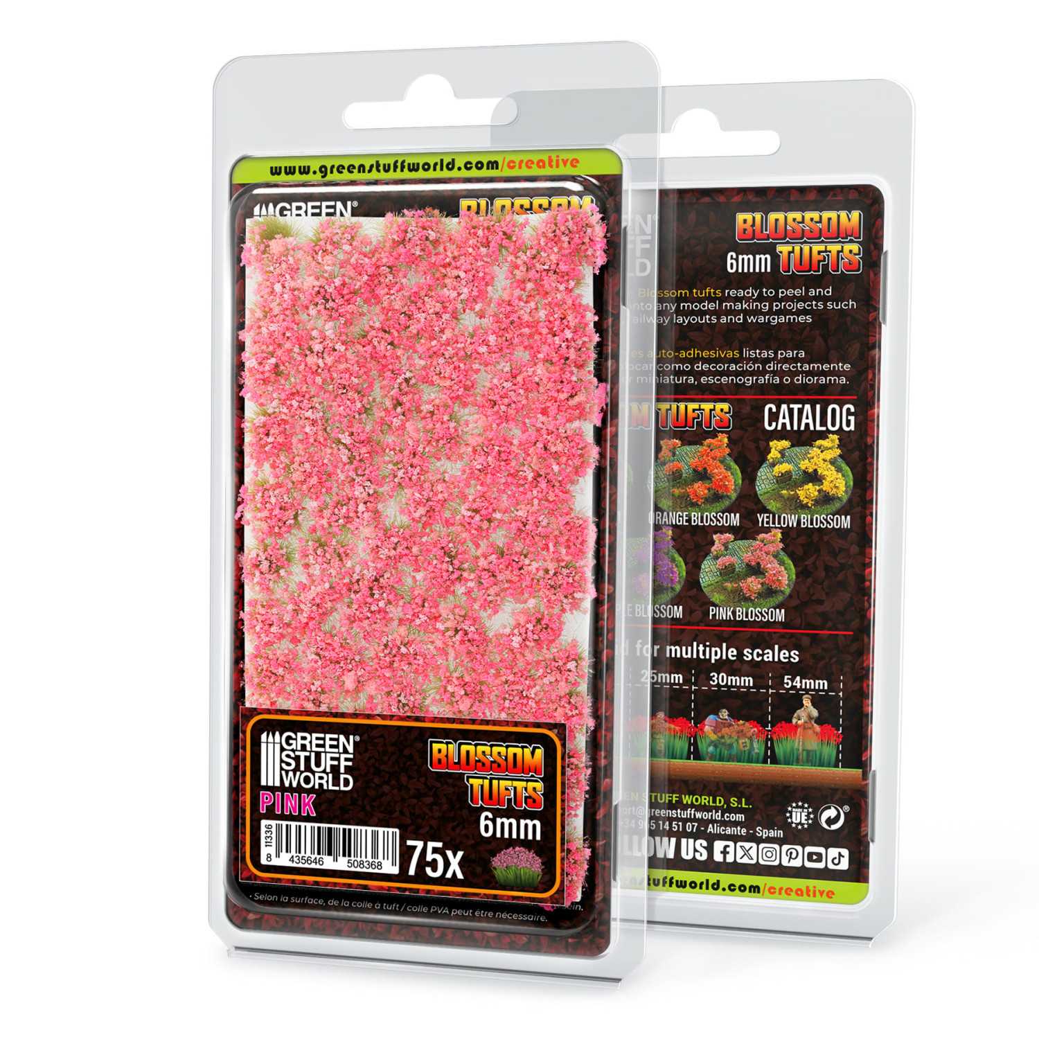 Matas con Flor - Tufts - 6mm - Flores Rosa