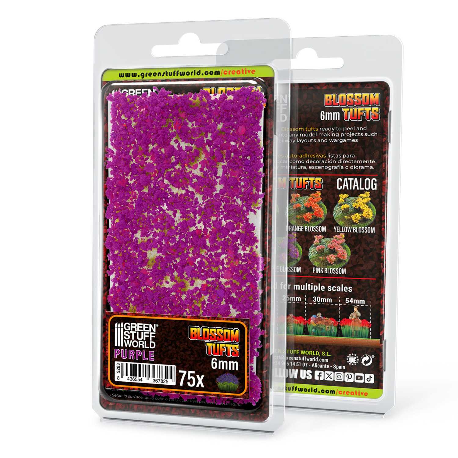 Matas con Flor - Tufts - 6mm - Flores Violetas
