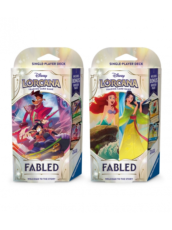 Mazos de inicio (8 Unidades) Fabled Inglés - Disney Lorcana TCG