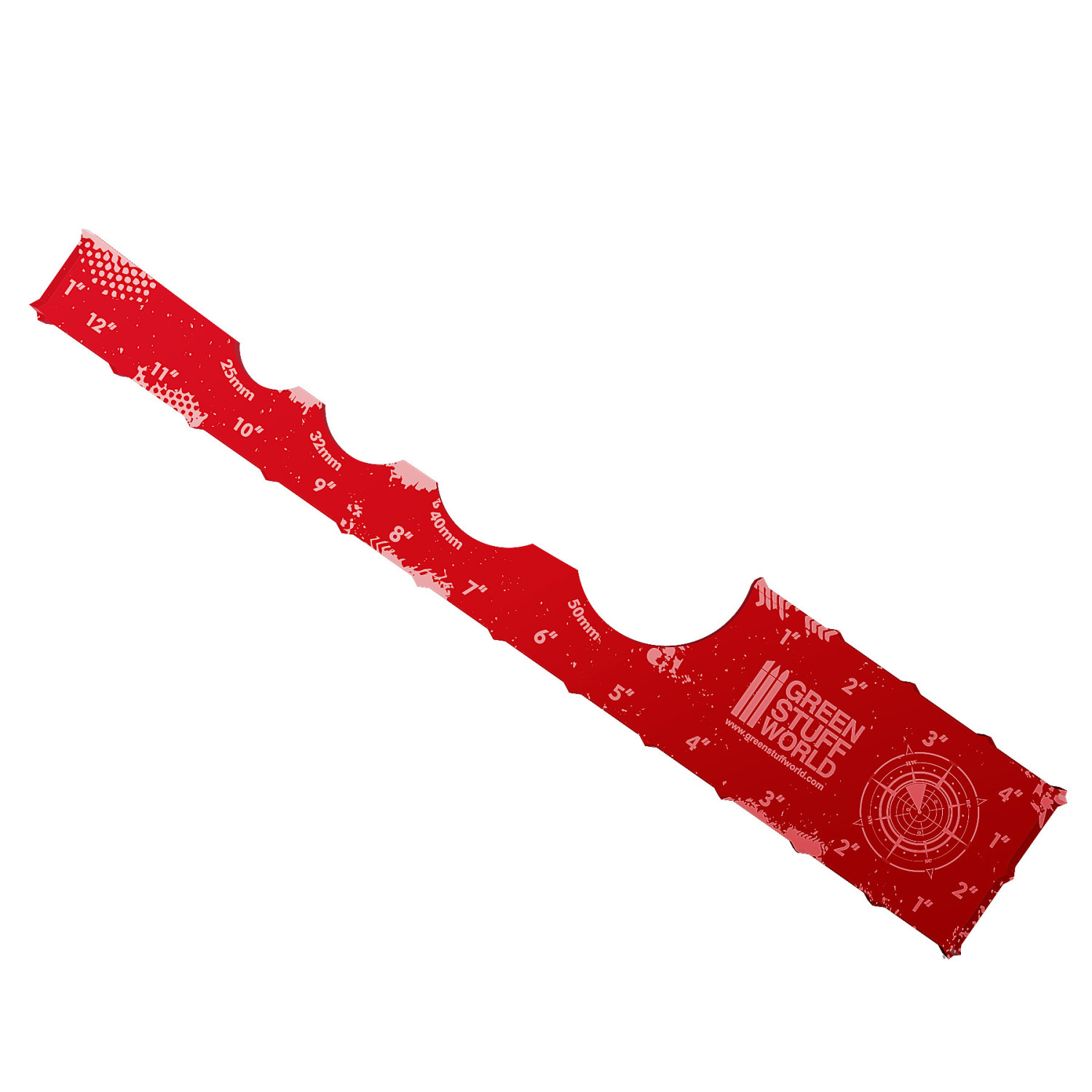 Regla Gaming - Rojo 12 pulgadas