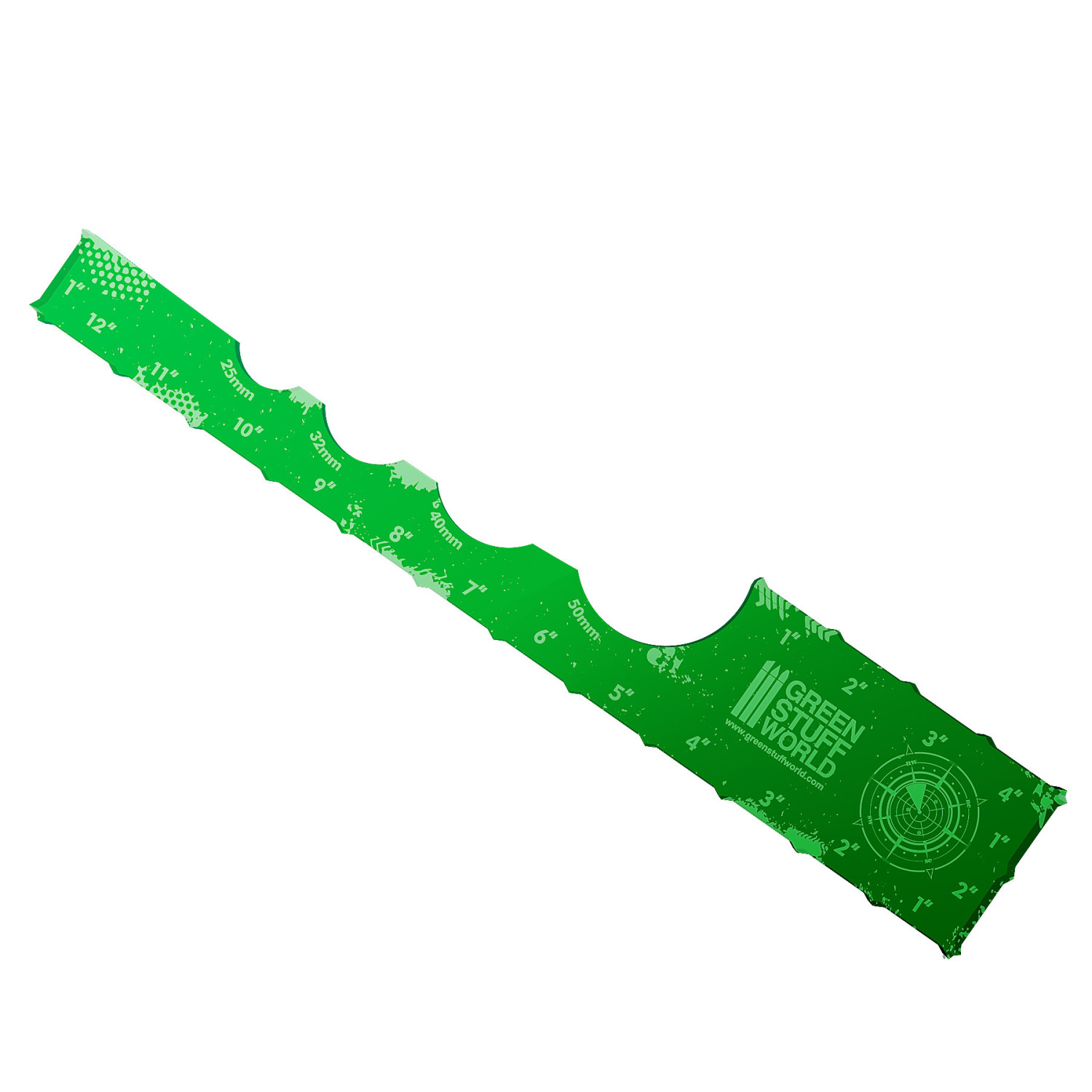 Regla Gaming - Verde 12 pulgadas