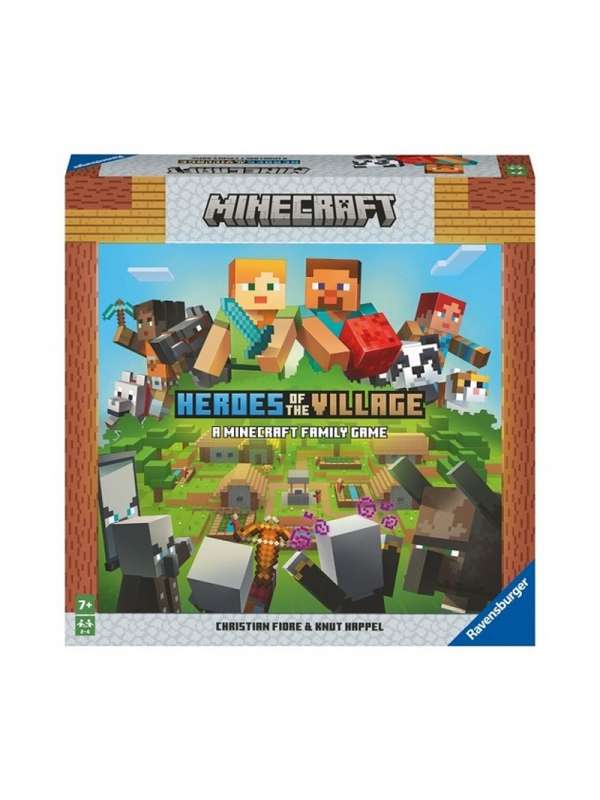 Minecraft Heroes of The Village En Español Juego de mesa Ravensburger