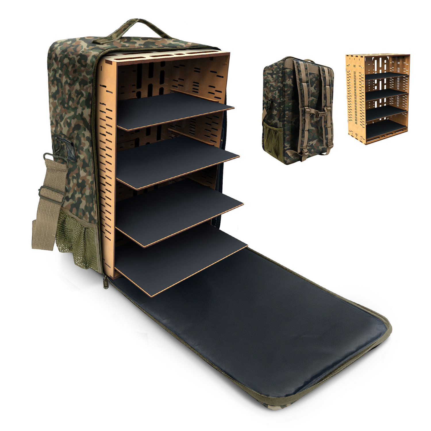 Mochila Transporte Miniaturas - Edición Camuflaje