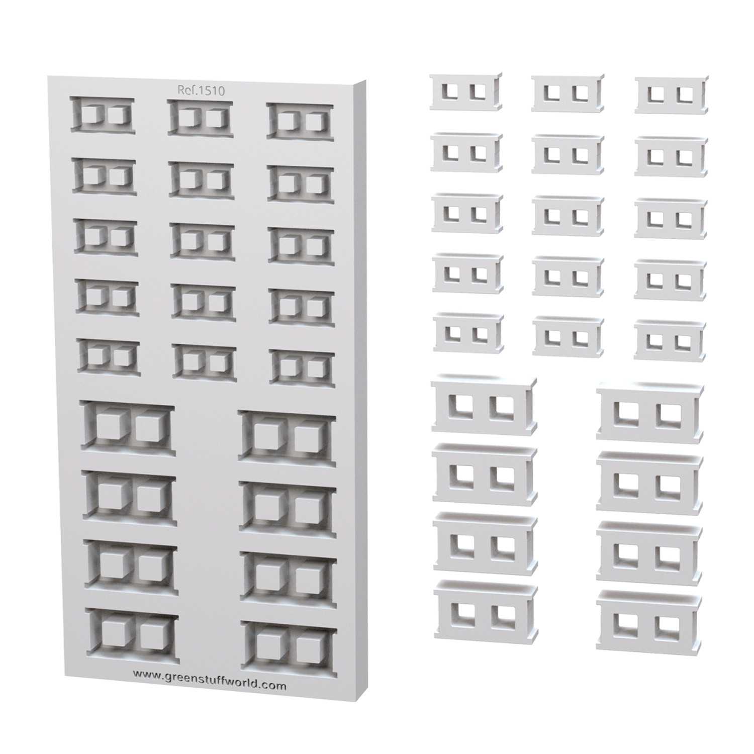 Moldes de Silicona Ladrillos Hormigón