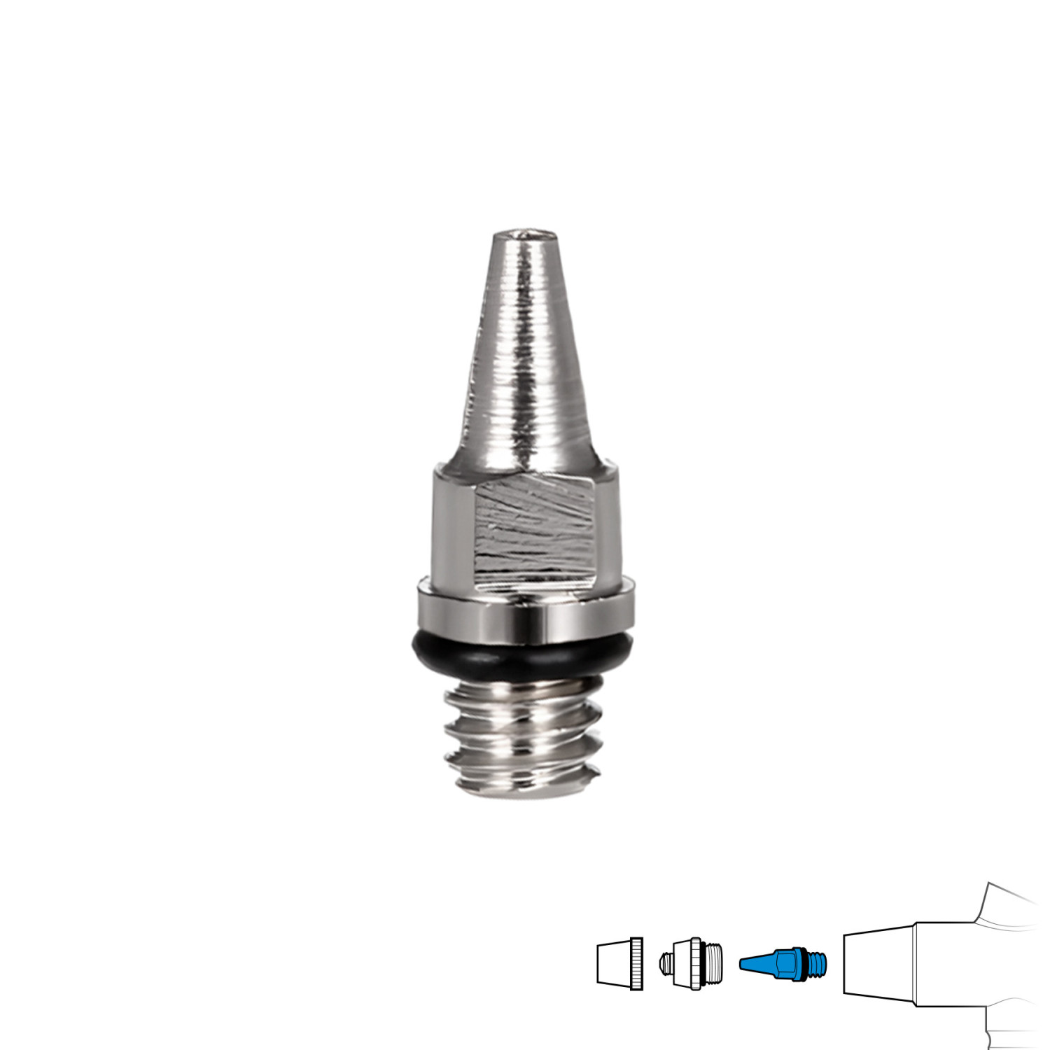 Obturador Aerografo 0.5mm
