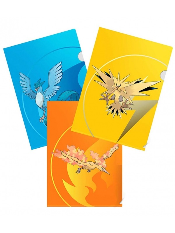 Pack 3 Carpetas de torneo de Pokémon Zapdos, Moltres y Articuno - Ultra Pro