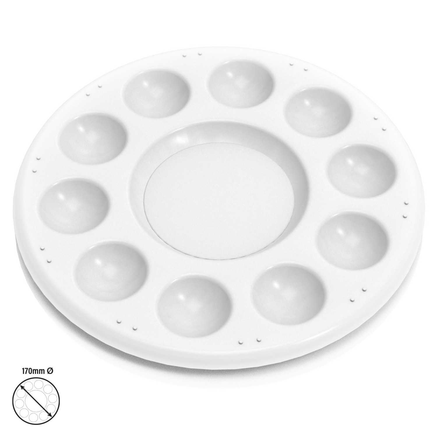 Paleta de Plastico Mezclas Redonda