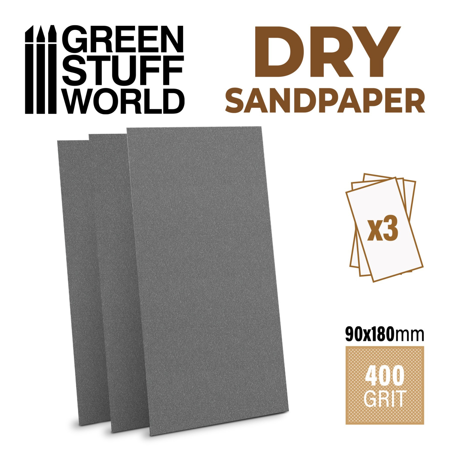 PAPEL LIJA - DRY SandPaper - Grano 400