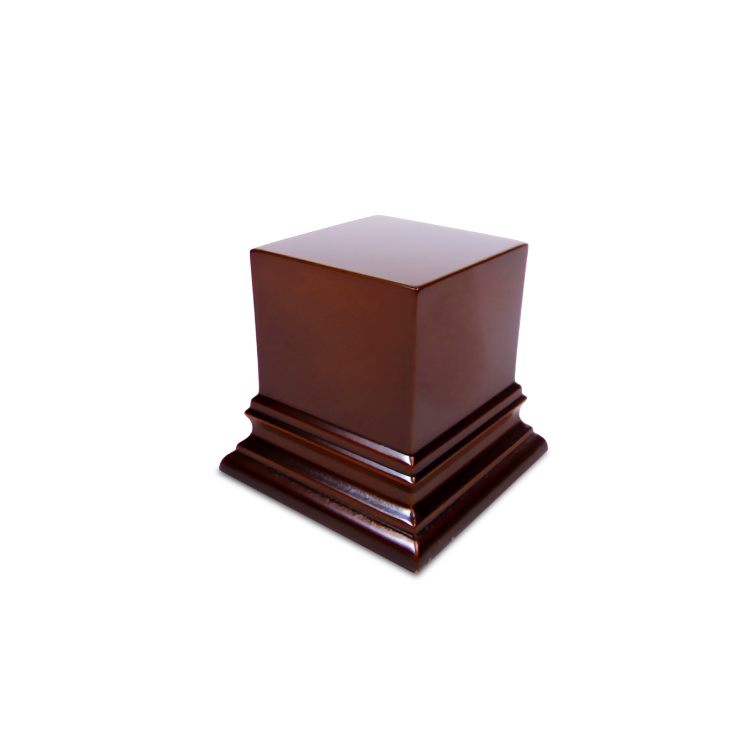 Peana madera cuadrada 4x4 cm Avellana