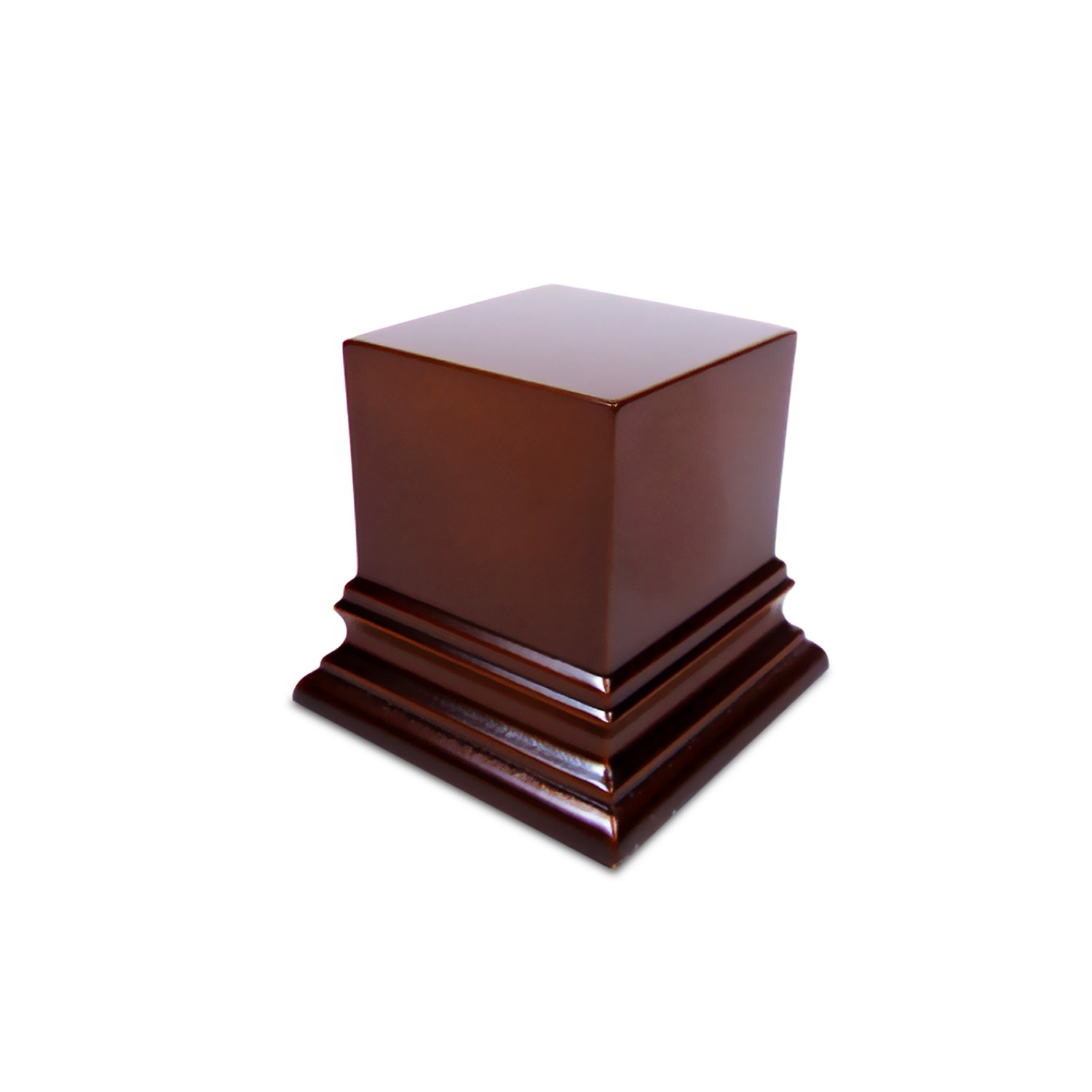 Peana madera cuadrada 5x5 cm - Avellana