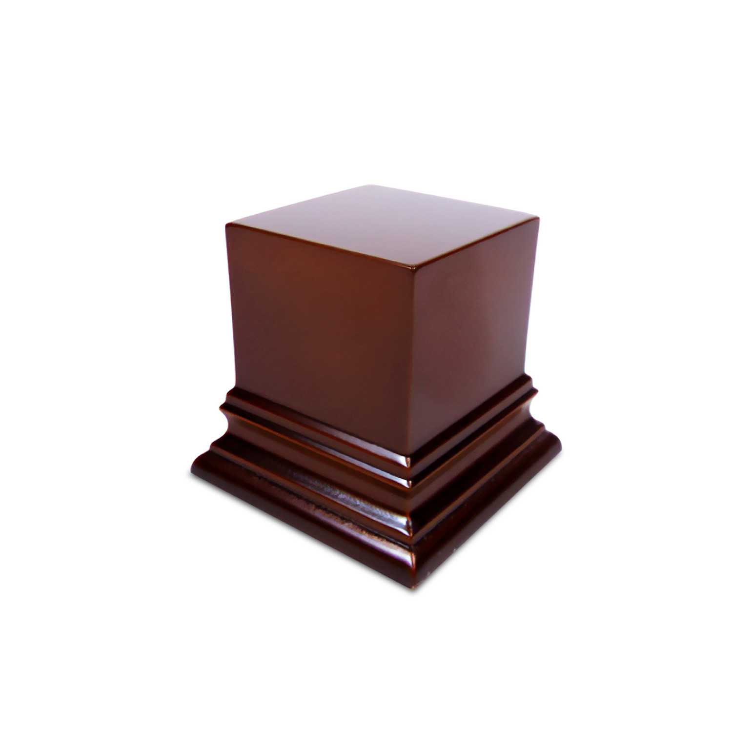 Peana madera cuadrada 6x6 cm - Avellana