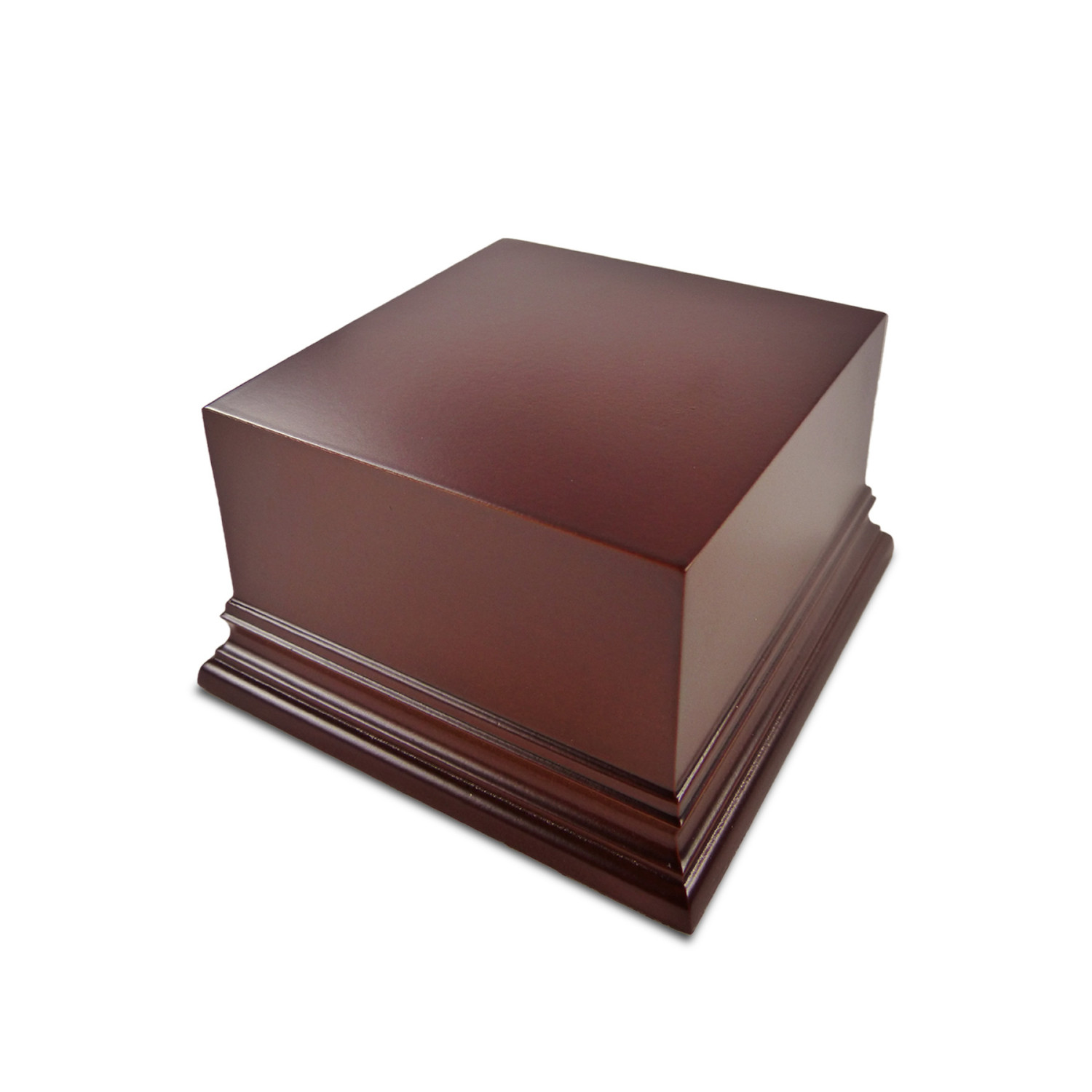 Peana madera cuadrada 8x8 cm - Avellana