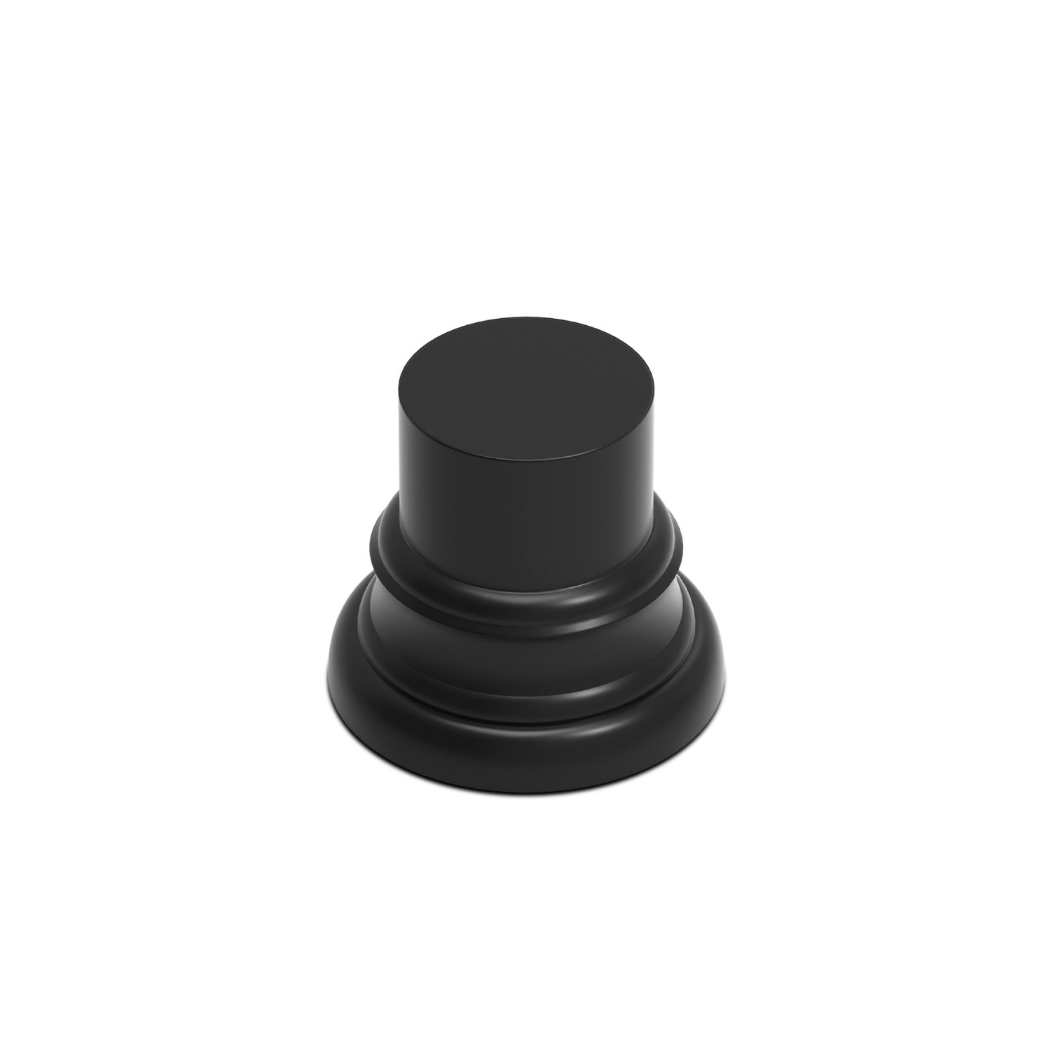 Peana madera redonda 3,5 cm - Negro