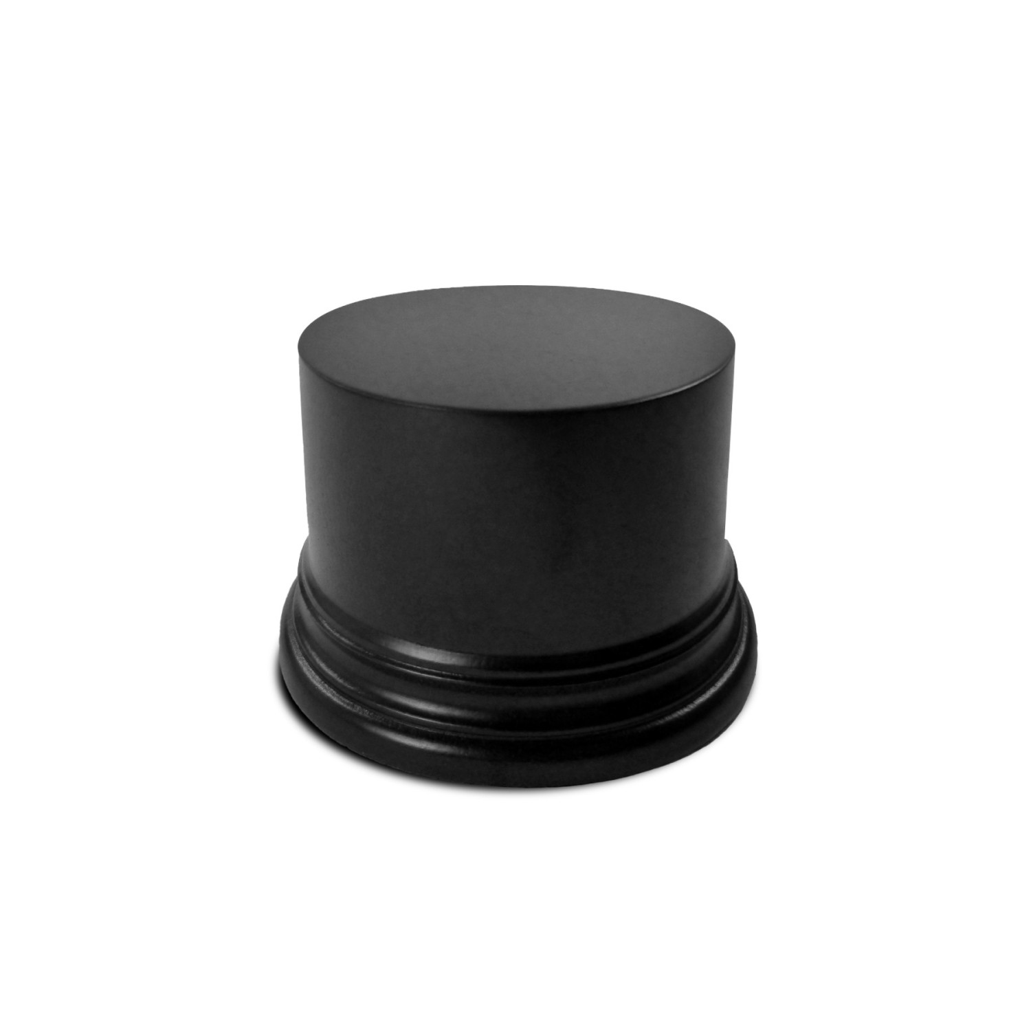 Peana madera redonda 6,5 cm - Negro