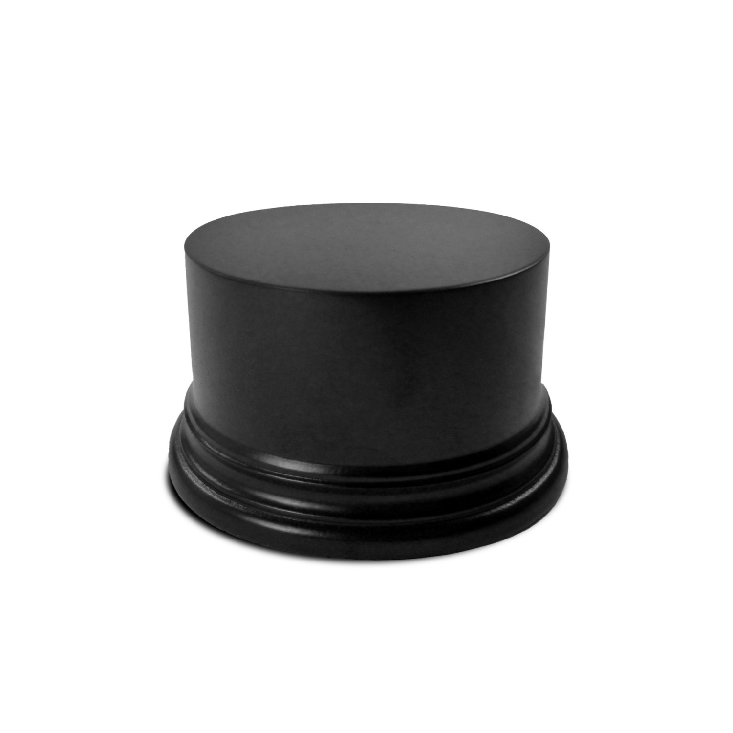 Peana madera redonda 8cm - Negro