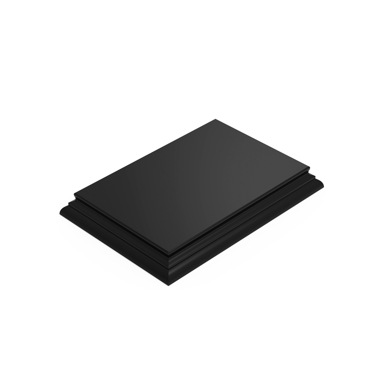 Peanas maquetas Rectangular 15x10 cm Negro