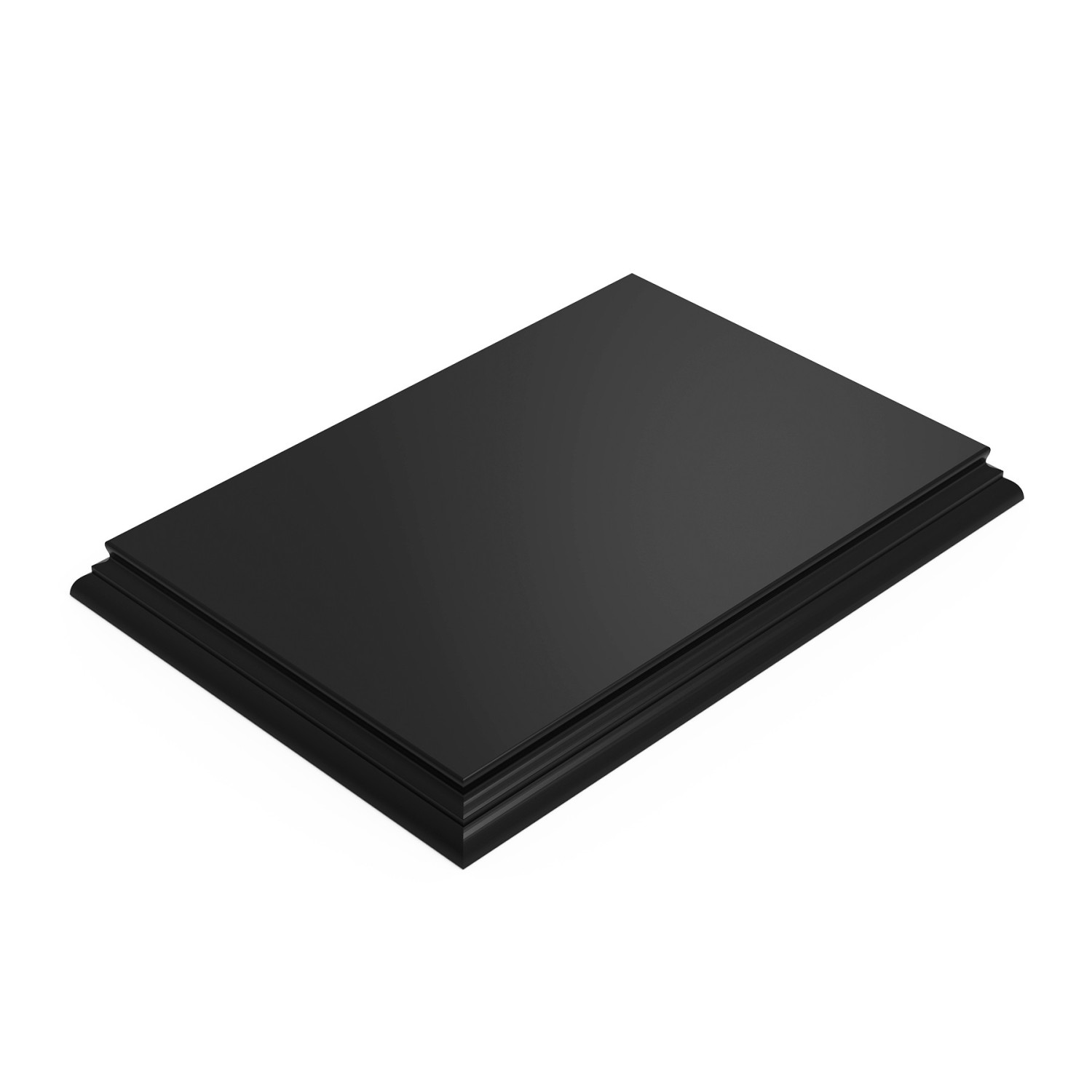 Peanas maquetas Rectangular 22x15 cm Negro