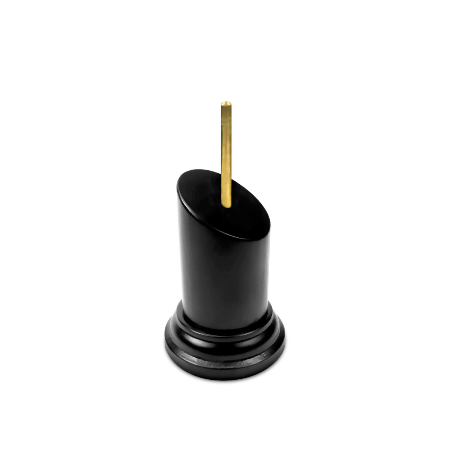 Pedestal Bustos Redondo Negro 3,5x3,5 cm