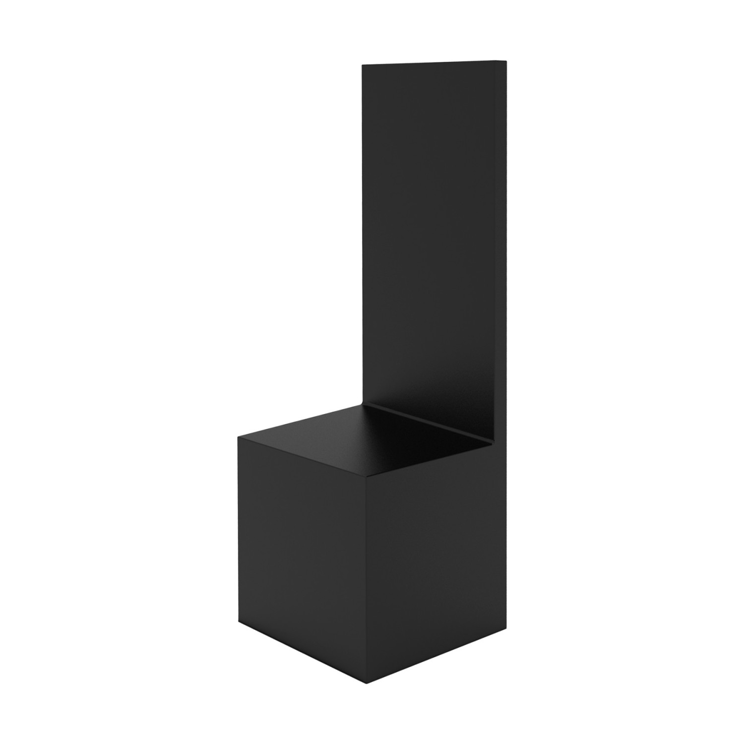 Pedestal con Trasera RECTA 5x5x5 cm