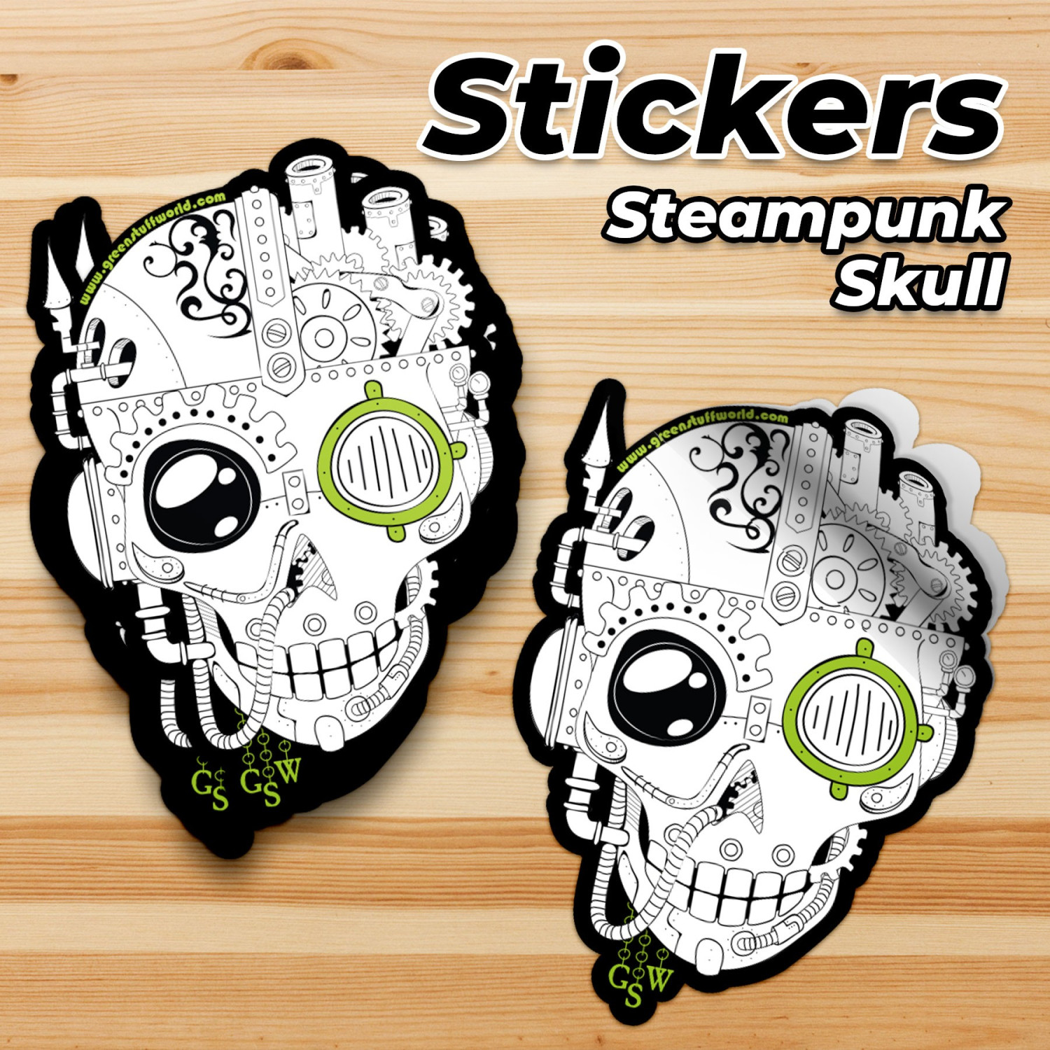 Pegatina Calavera GSW