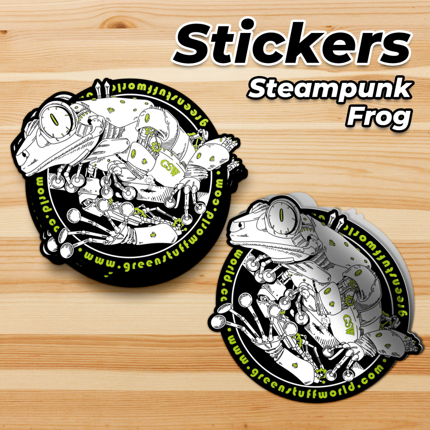Pegatina Rana Steampunk GSW