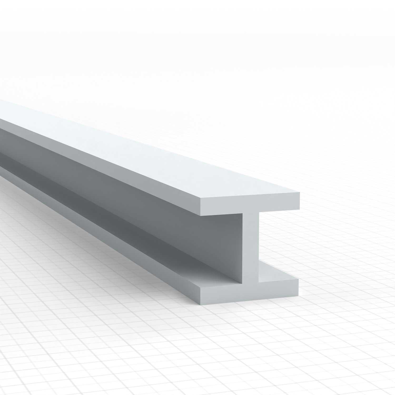 Perfil Plasticard en H 6mm (Viga)