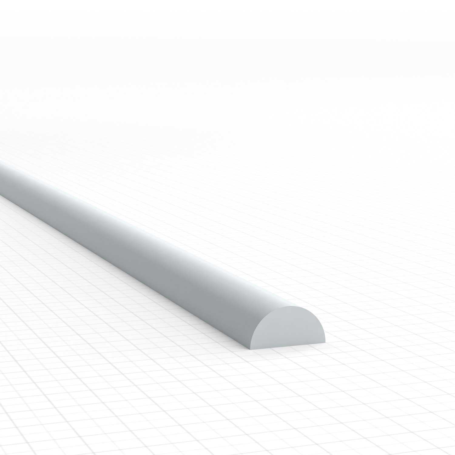 Perfil Plasticard SEMICIRCULO 4mm