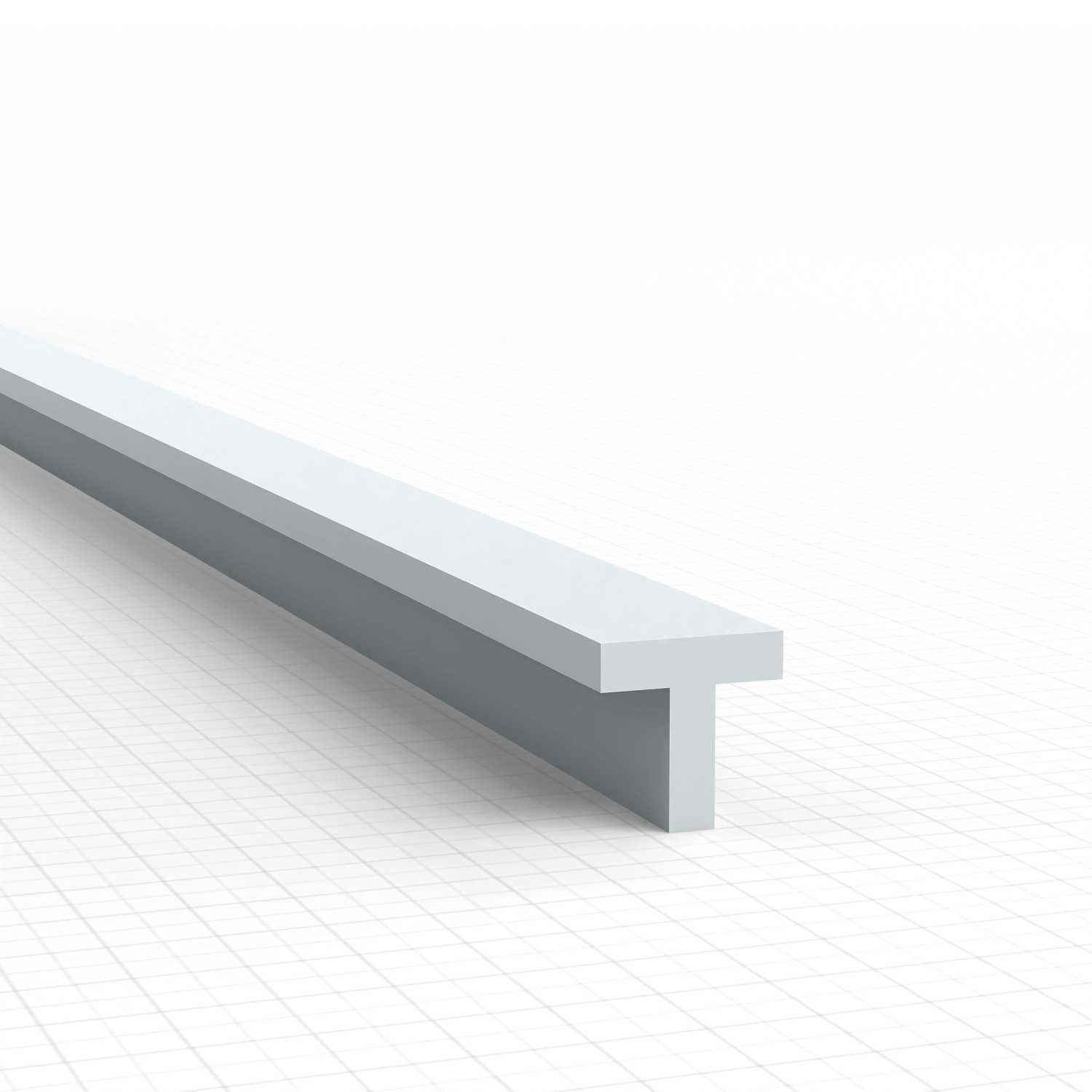 Perfil Plasticard Perfil-T 4mm