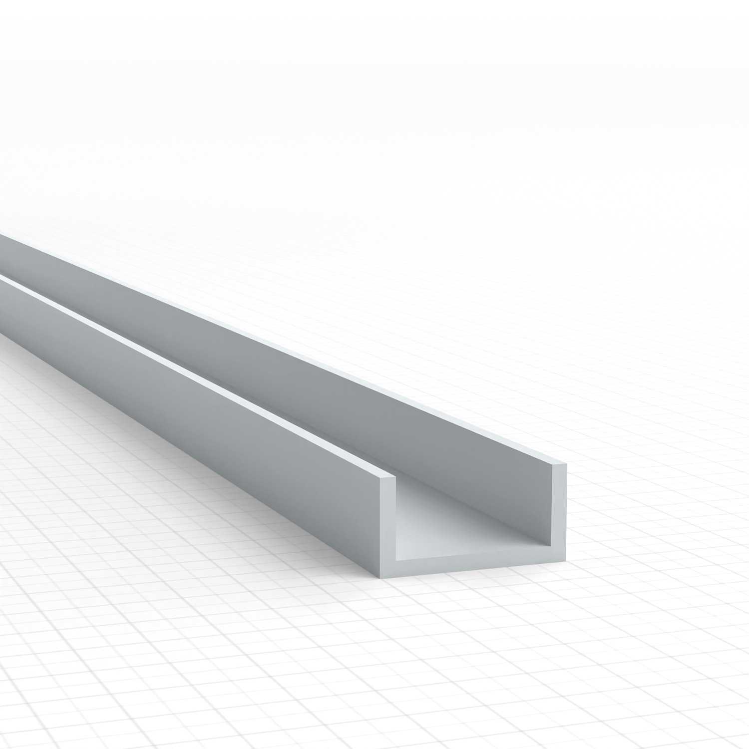Perfil Plasticard perfil-U - 6x3mm