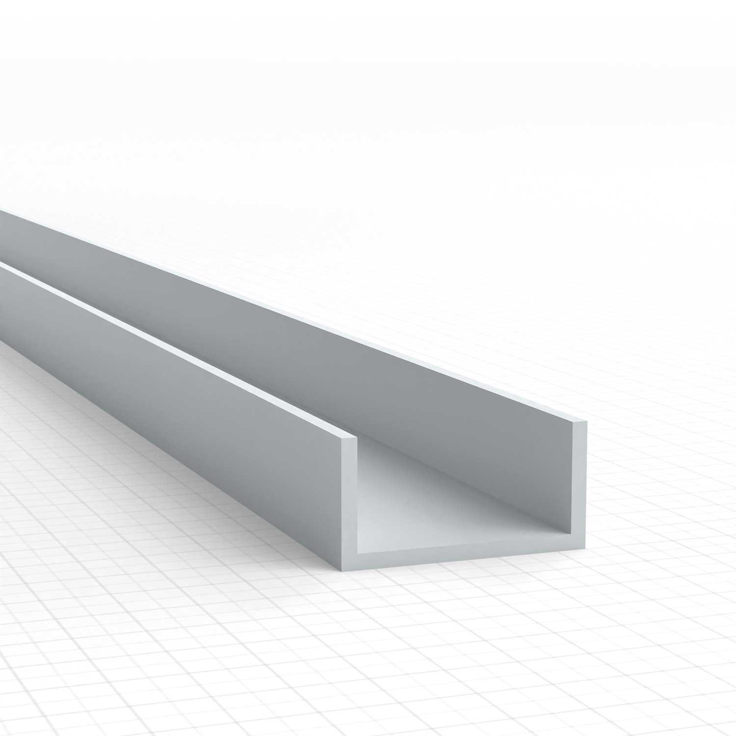 Perfil Plasticard perfil-U - 8x4mm