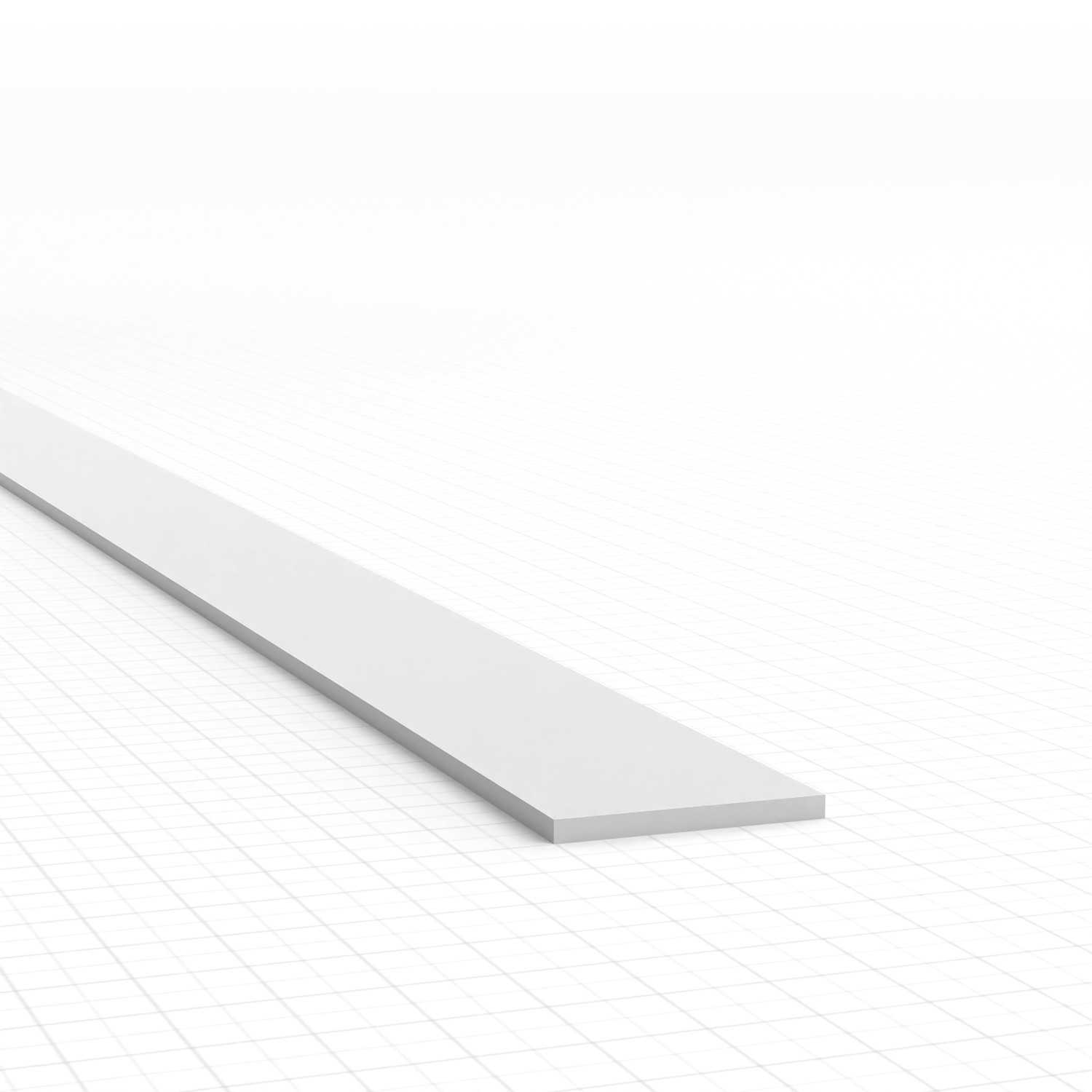 Perfil Plasticard uPVC - Fino 0.50mm x 6mm
