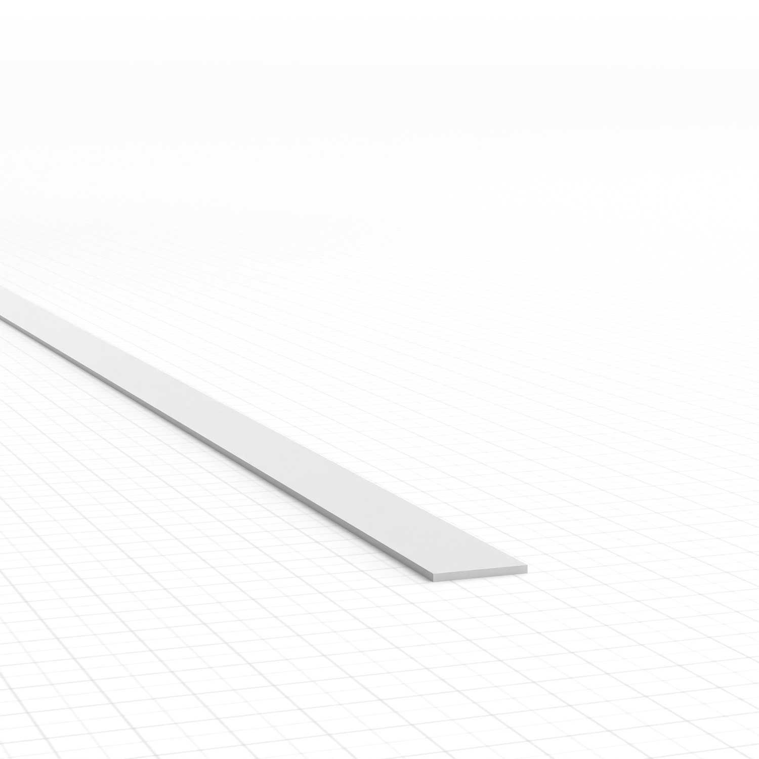 Perfil Plasticard uPVC - Ultra Finas 0.25mm x 3mm
