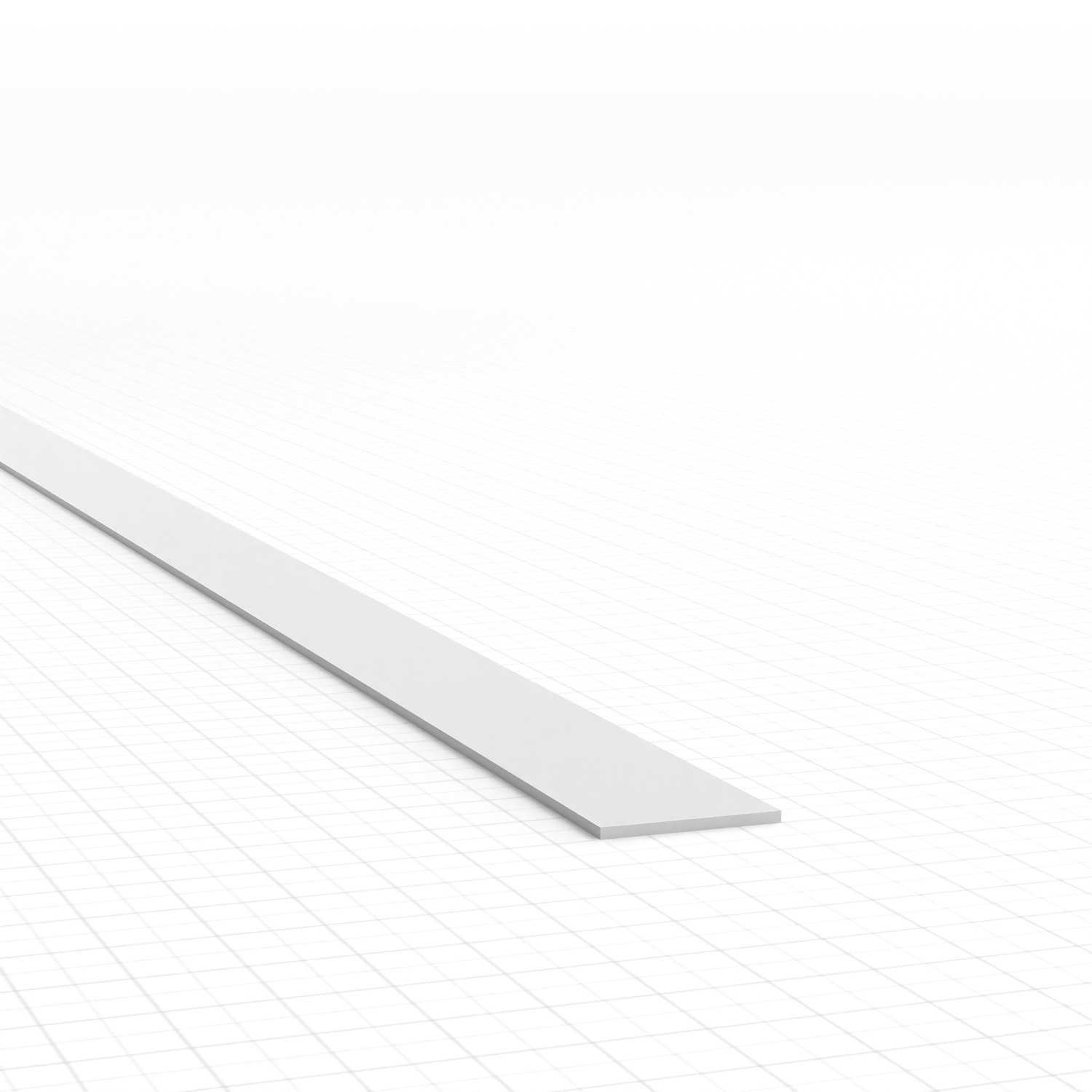 Perfil Plasticard uPVC - Ultra Finas 0.25mm x 4mm