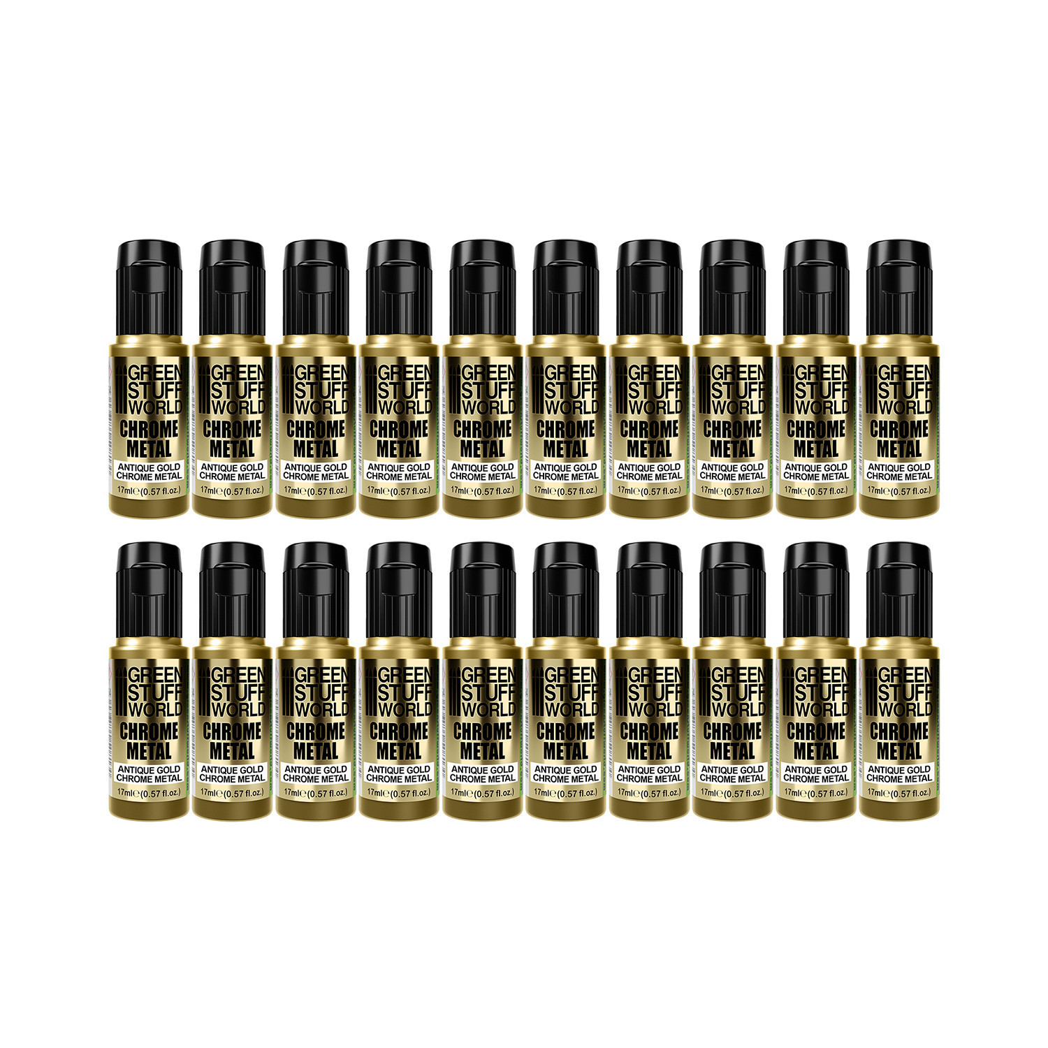 Pintura Cromada - ORO Antiguo 17ml (Pack x20)